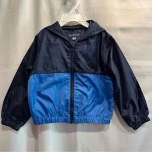 Andy & Evan Blue Hooded Rain Jacket Full Zip Size 3T
